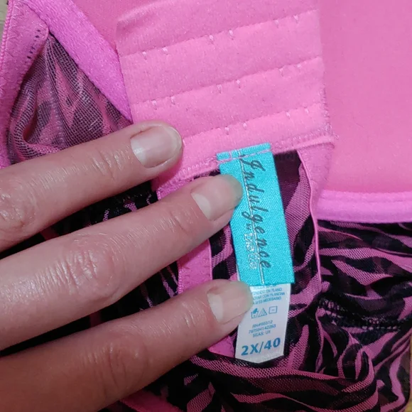 Indulgence Animal Print Bra Top Nightie 2X/40 NWOT - Picture 10 of 14